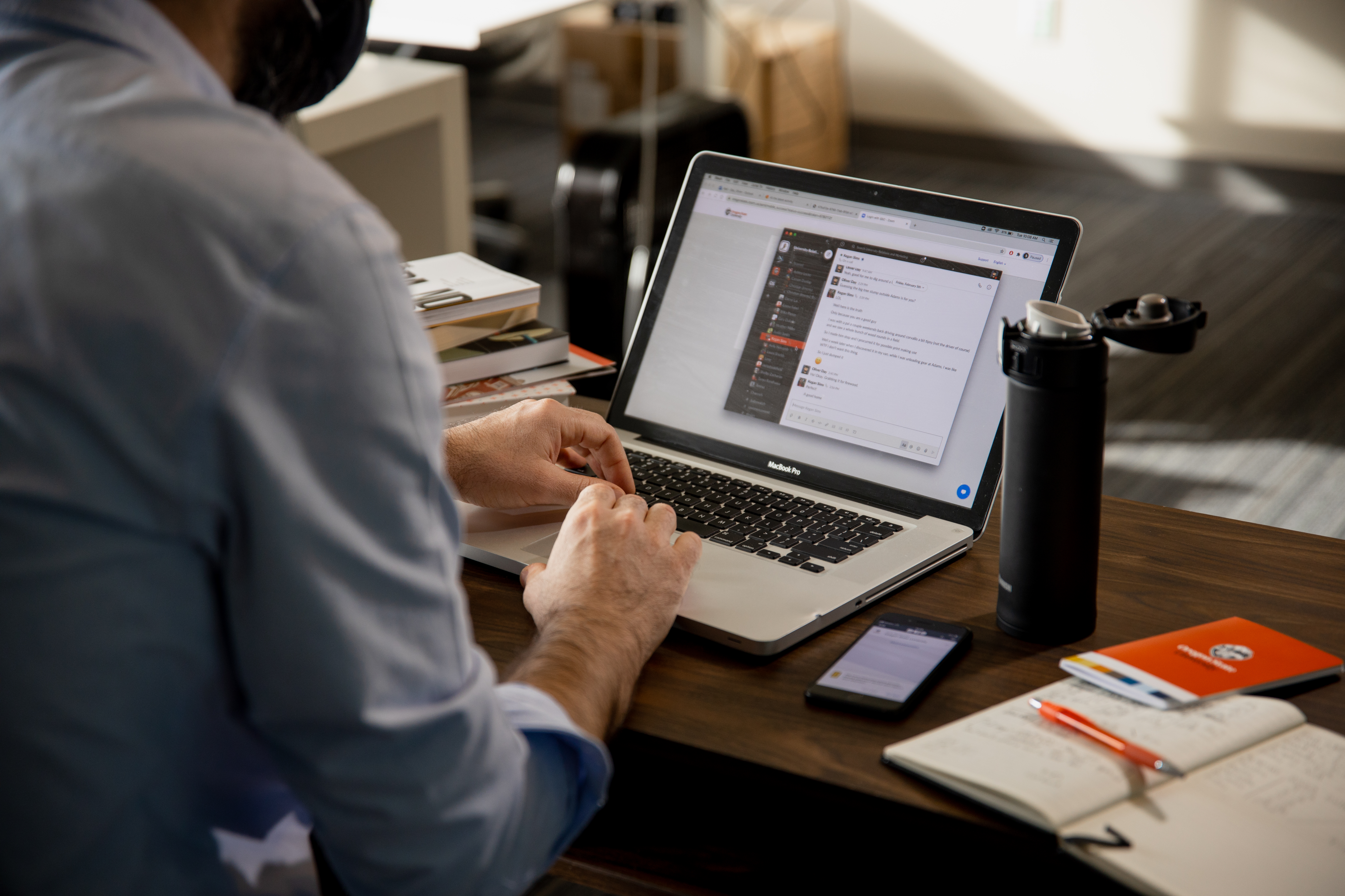 person using a computer